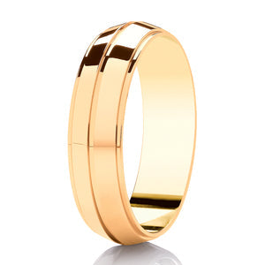 Gents DC147 Diamond Cut Wedding Ring